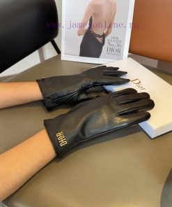 Dior sheepskin gloves, fashionable gloves, warm interior for autumn and winter, classic and 2m3h0j89