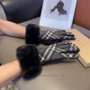 Burberry's new wool gloves, fashionable gloves, warm autumn and winter with fleece lining, c57la4e1r