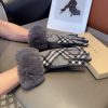 Burberry's new wool gloves, fashionable gloves, warm autumn and winter with fleece lining, c88fagqkh