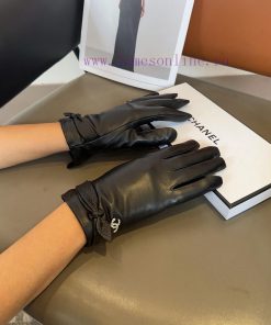 Chanel Sheepskin Gloves, Fashionable Gloves, Warm in Autumn and Winter with Velvet Inner Linh0fzmhbn