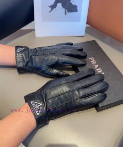 Prada Men's New Product Sheepskin Gloves, Fashionable Gloves, Warm in Autumn and Winter withp93aqvgb