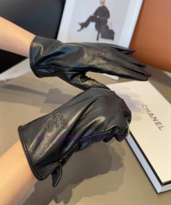 Chanel Women's Sheepskin Gloves, Fashionable Gloves, Warm in Autumn and Winter with Velvet Ie9cctk9m