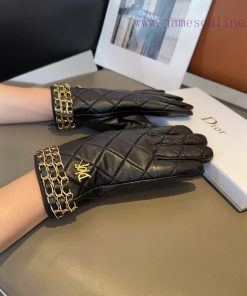 Dior sheepskin gloves, fashionable gloves, warm interior for autumn and winter, classic and mr5sjr5z