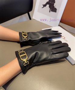 Dior sheepskin gloves, fashionable gloves, warm interior for autumn and winter, classic and nq20f16y