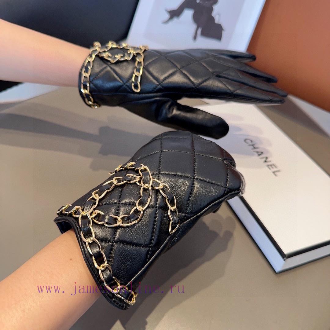 Chanel's large double C-chain autumn and winter short motorcycle gloves are worth comparing 8xlj8bxn - Image 3