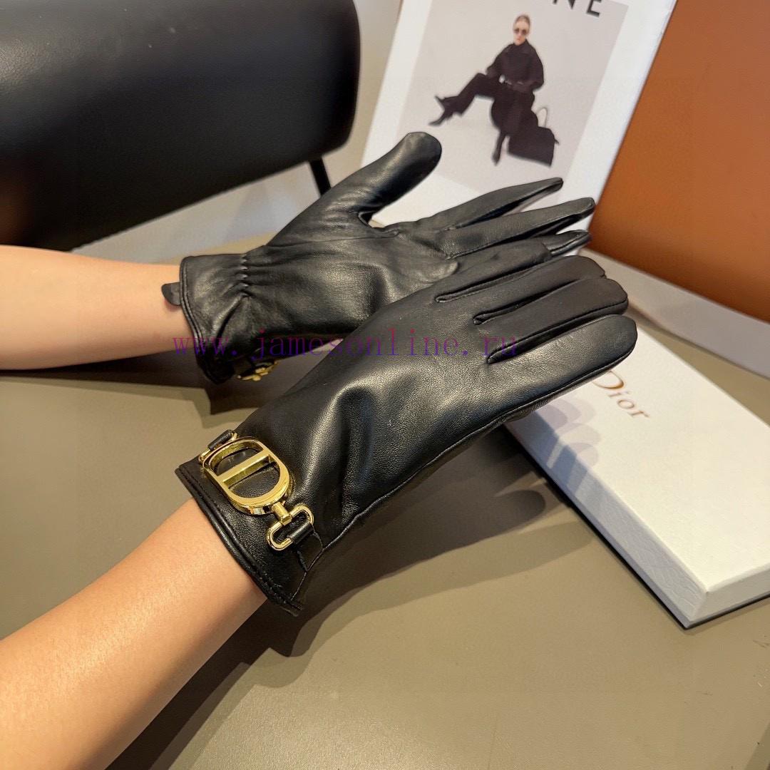 Dior sheepskin gloves, fashionable gloves, warm interior for autumn and winter, classic and nq20f16y - Image 3