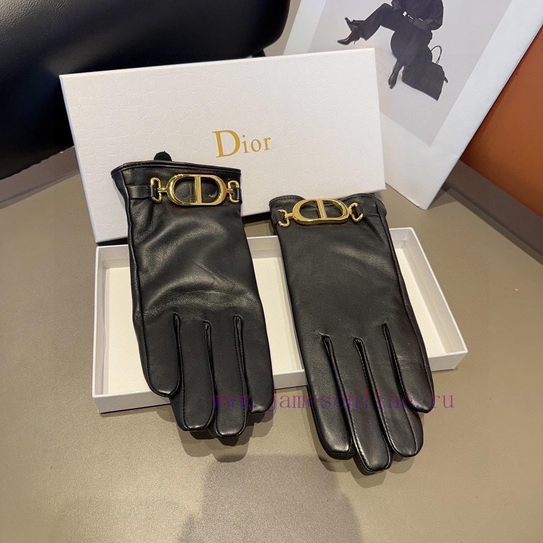 Dior sheepskin gloves, fashionable gloves, warm interior for autumn and winter, classic and nq20f16y - Image 6