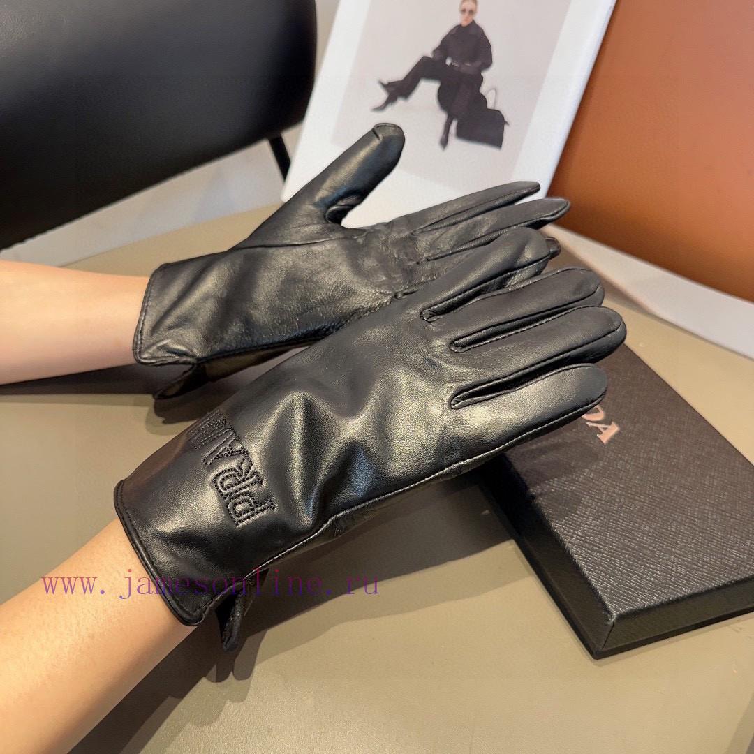 2023 New First Release Touchscreen Gloves Prada Sheepskin Gloves Official Website Synchronizjd2apa7l - Image 3