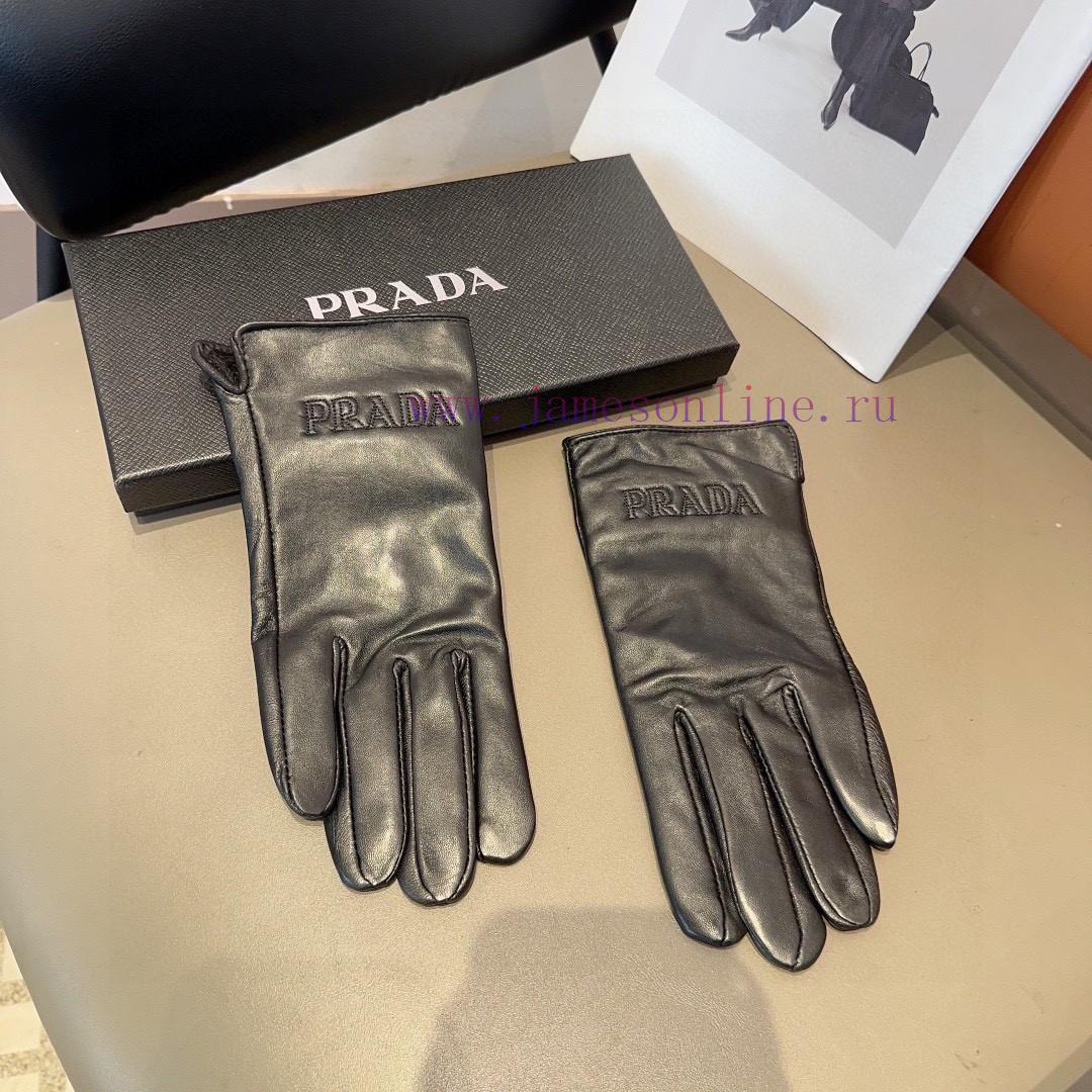 2023 New First Release Touchscreen Gloves Prada Sheepskin Gloves Official Website Synchronizjd2apa7l - Image 5