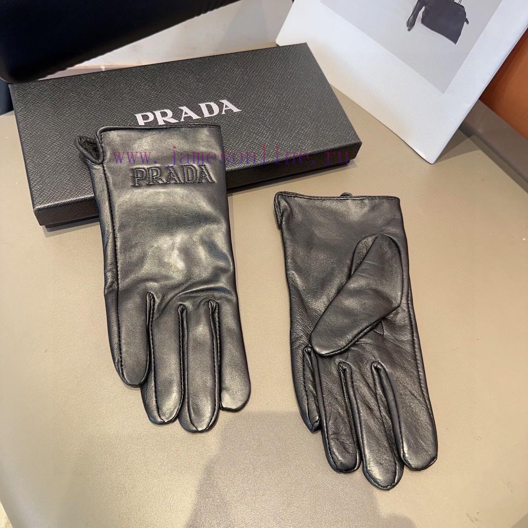 2023 New First Release Touchscreen Gloves Prada Sheepskin Gloves Official Website Synchronizjd2apa7l - Image 6