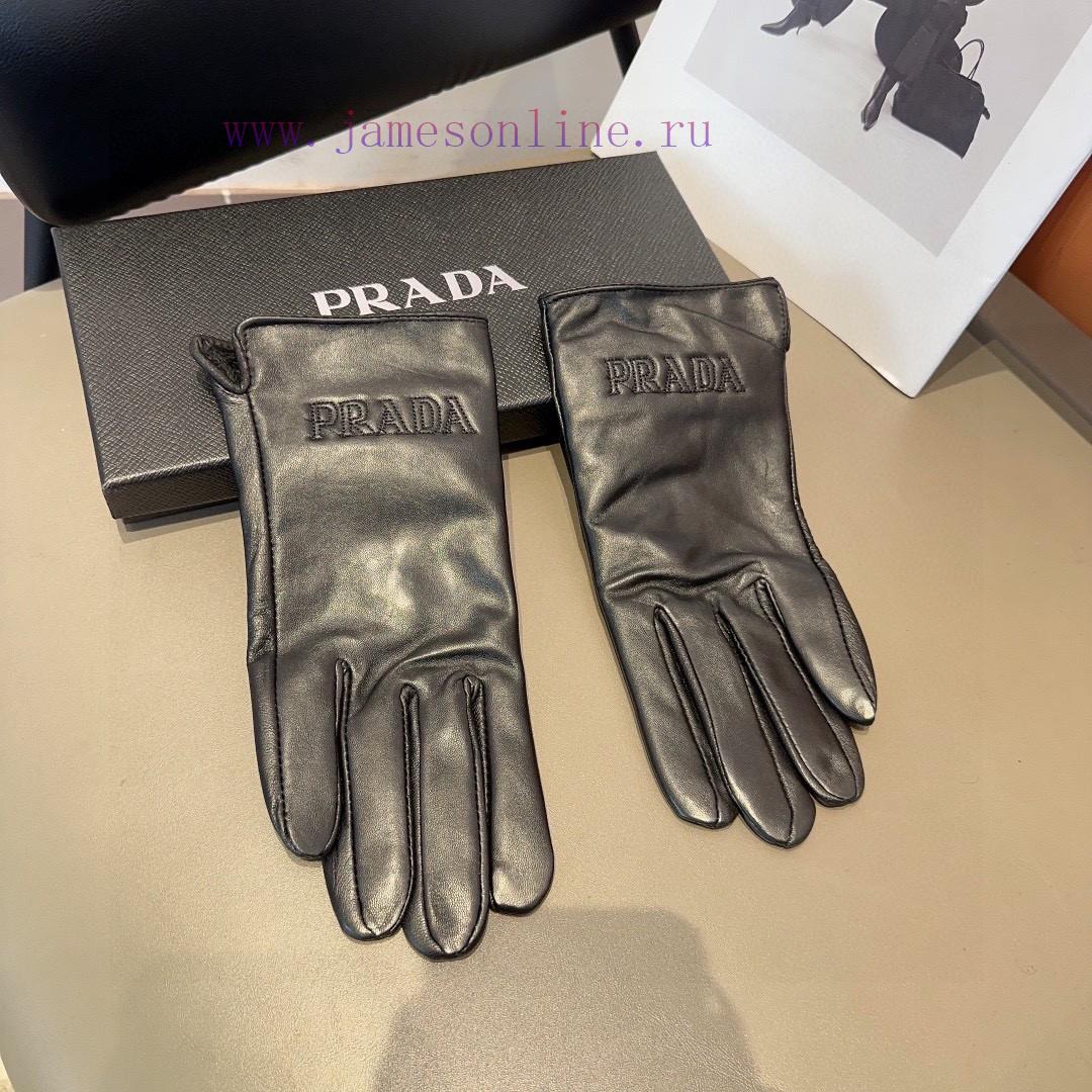2023 New First Release Touchscreen Gloves Prada Sheepskin Gloves Official Website Synchronizjd2apa7l - Image 7