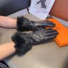 Hermes Women's Sheepskin Gloves, Fashionable Gloves, Warm in Autumn and Winter with Velvet Iwj7mzr31