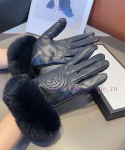 GUCCIGucci2023 Autumn/Winter Lazy Rabbit Hair Touchscreen Gloves are a must-have item for go84fervi2