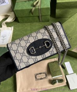 Gucci The Gucci Couplet 1955 series handbag is made of blue PVC fabric, paired with unique b qa1smv4p