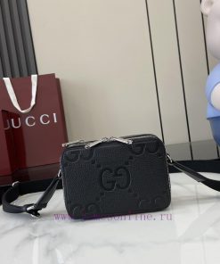 Gucci New GG Emblem Series Super Soft Lychee Color Embossed/Full Leather Chain BagModel 8169 2uouvmtq