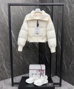 Moncler JadeiteMengkou 24 year new women's spliced fake two-piece short down jacketSize 1-4 4yfw3uje