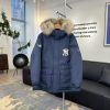 Authentic grade𝗠𝗹𝗕 New York Yankees logo big fur collar workwear down jacket/men's and womenp6vvwjhn
