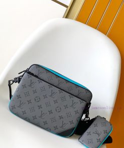 Louis Vuitton Bags M11648 Gray With Blue M23785 Green Flower M46694 Wax Leather M46435 Pumpkin N40438 Pressed Blue ch2b2bje