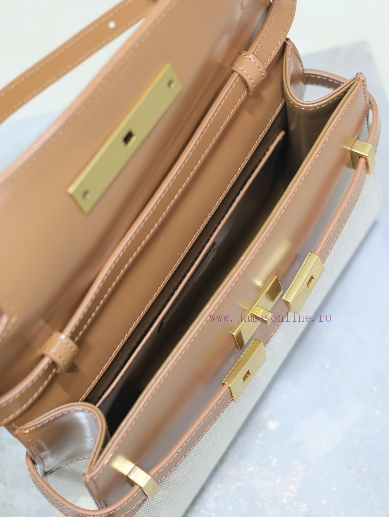 Yves Saint Laurent Bags Caramel cowhide paired with canvasManhattan_24cmSynchronized with the new Manhattan baguette irnl7mdn - Image 10