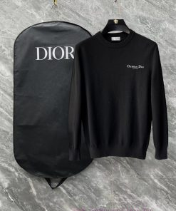 After Sales Dior 3 Logo Complete Exquisite Logo Round Neck SweaterPremium Wool Blended Sweater htmjn259
