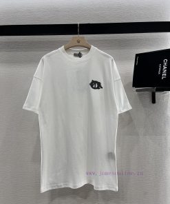 Dior 2025 New Product LaunchRound Neck Embroidered Letters 𝑇𝑒𝑒Customized YB Twill All Cotton Ma mq59gxzp