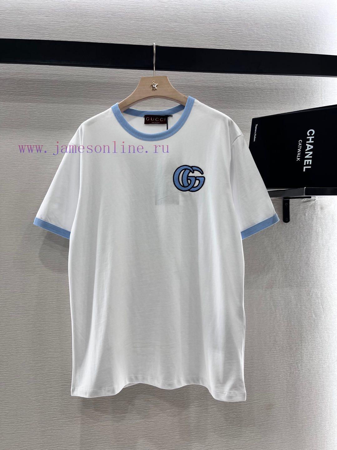 Gucci2025 New Product LaunchRound Neck Embroidery 𝑇𝑒𝑒Customized YB Twill Cotton Material Is Bre dh5gh0e9 - Image 2