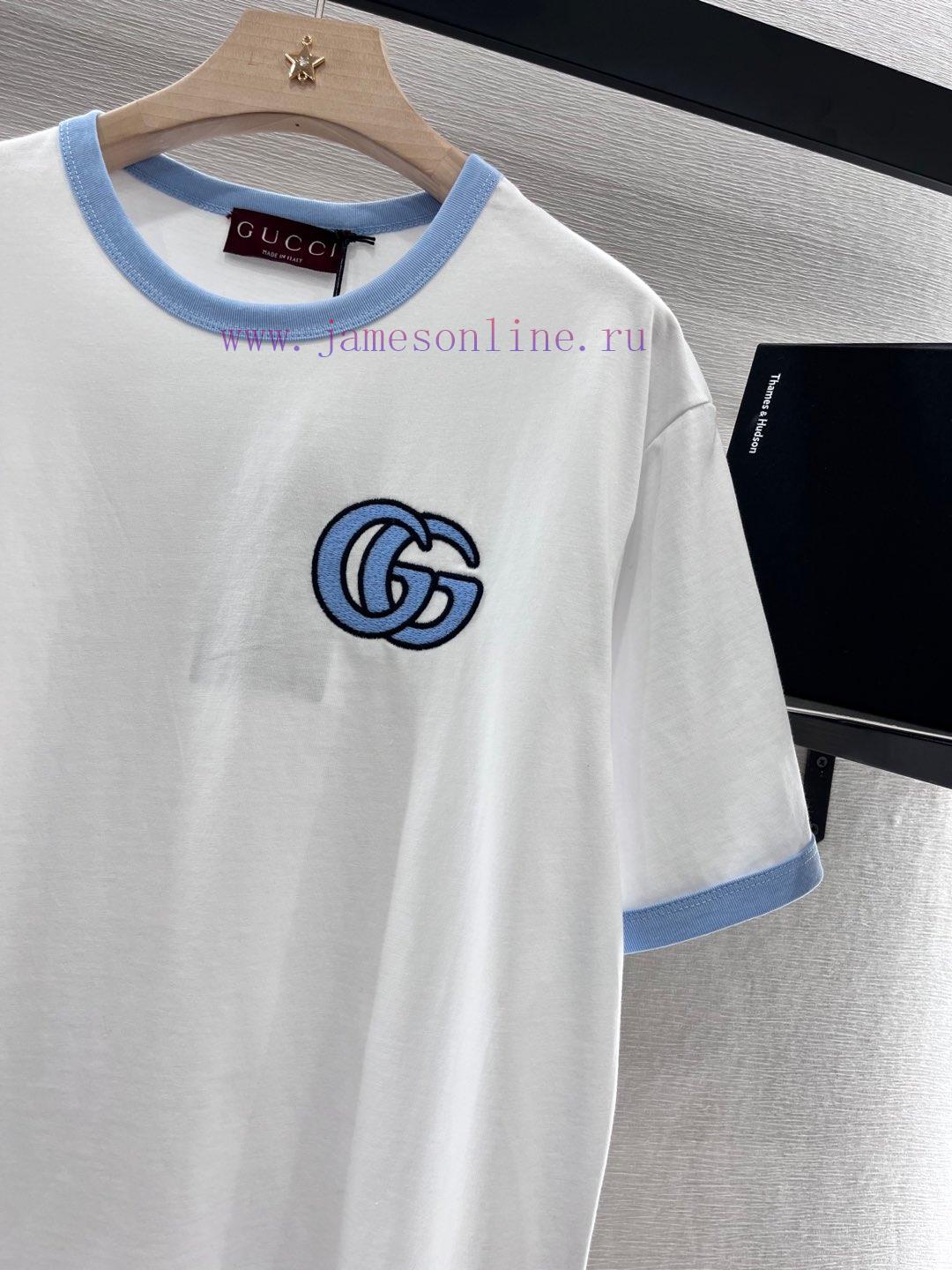 Gucci2025 New Product LaunchRound Neck Embroidery 𝑇𝑒𝑒Customized YB Twill Cotton Material Is Bre dh5gh0e9 - Image 7