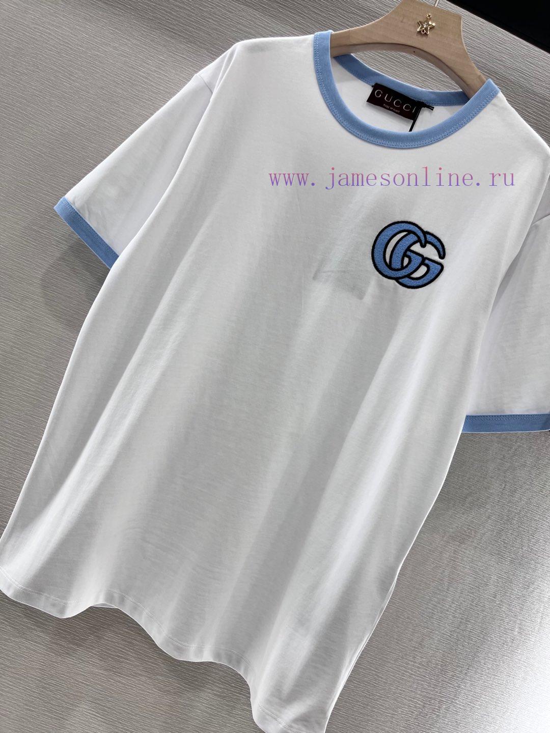 Gucci2025 New Product LaunchRound Neck Embroidery 𝑇𝑒𝑒Customized YB Twill Cotton Material Is Bre dh5gh0e9 - Image 8