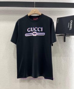 Gucci2025 New Product LaunchRound Neck Printed Letters 𝑇𝑒𝑒Customized YB Twill All Cotton Materi zci71jwy