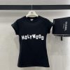 Loewe2025 New Product LaunchRound Neck Printed Letters 𝑇𝑒𝑒Customized YB Native All Cotton Mater z5z9d8uo