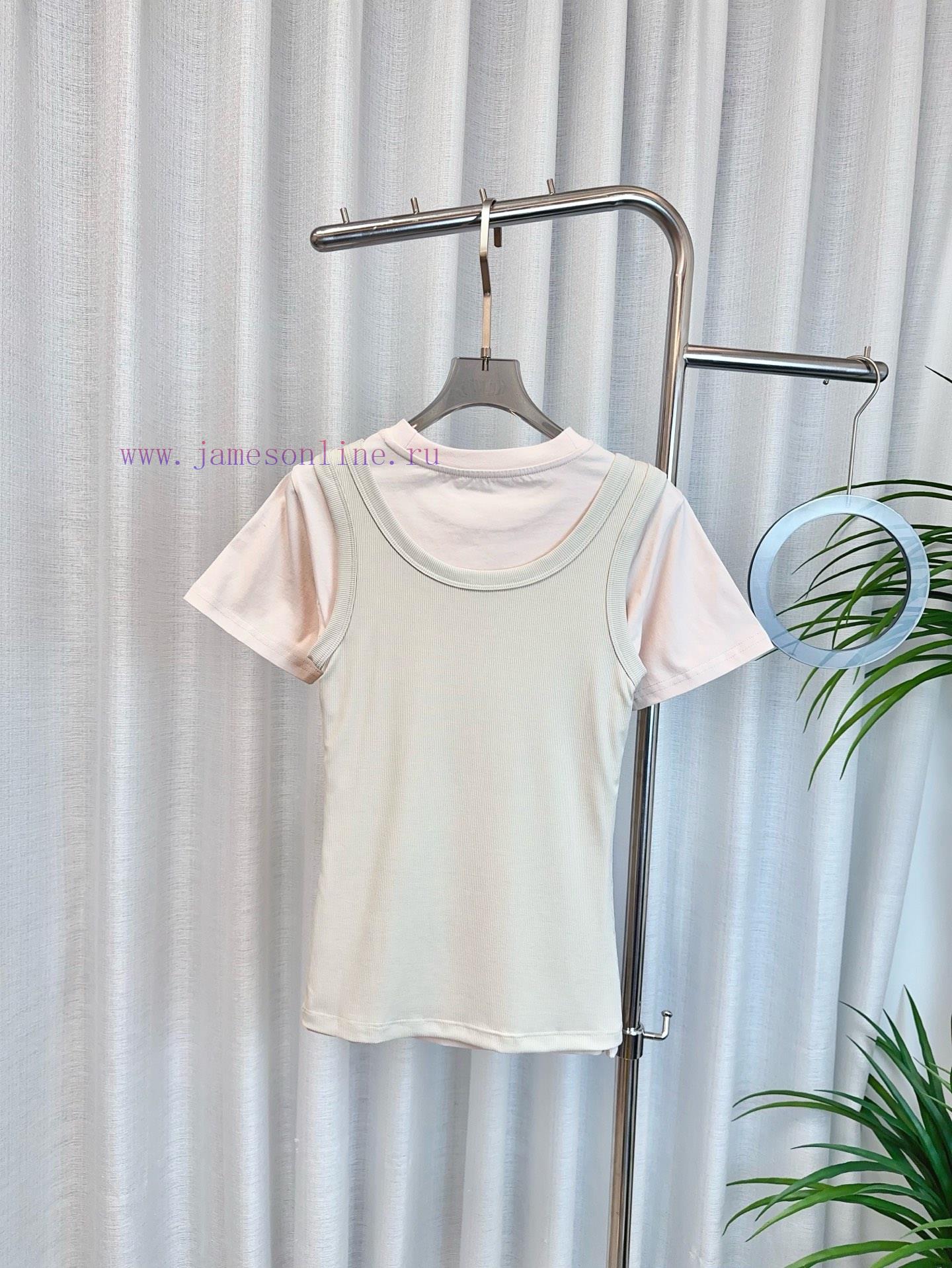 AC * E New Two-piece Set Logo T-shirt Shoulder Fixed Custom Pure Cotton Fabric Two-piece Set De o28yn2z4 - Image 3