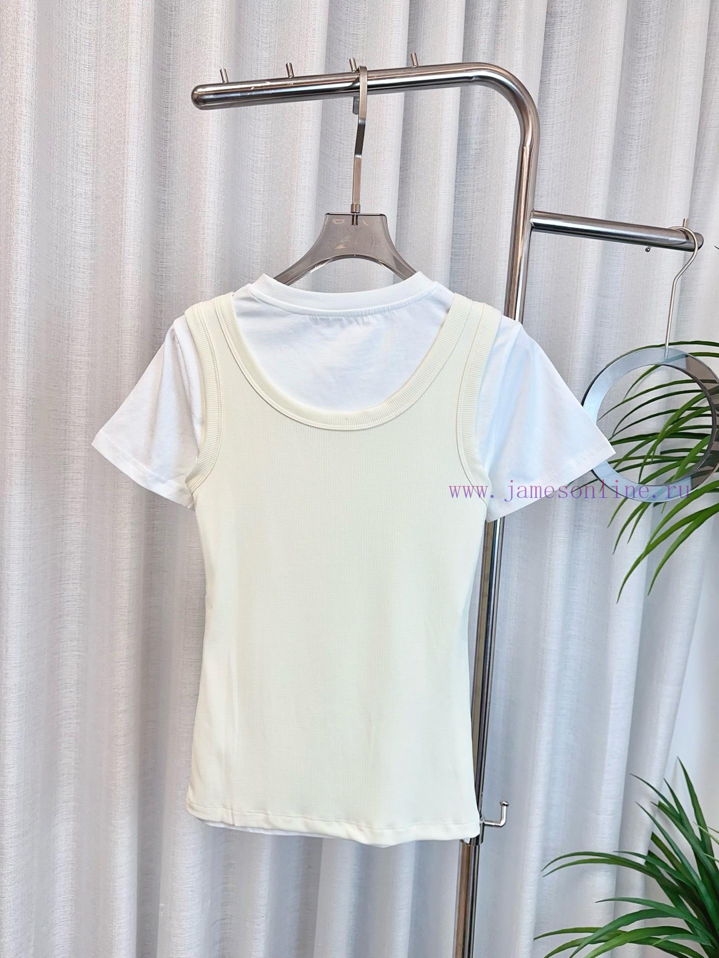 AC * E New Two-piece Set Logo T-shirt Shoulder Fixed Custom Pure Cotton Fabric Two-piece Set De gefmsx74 - Image 3