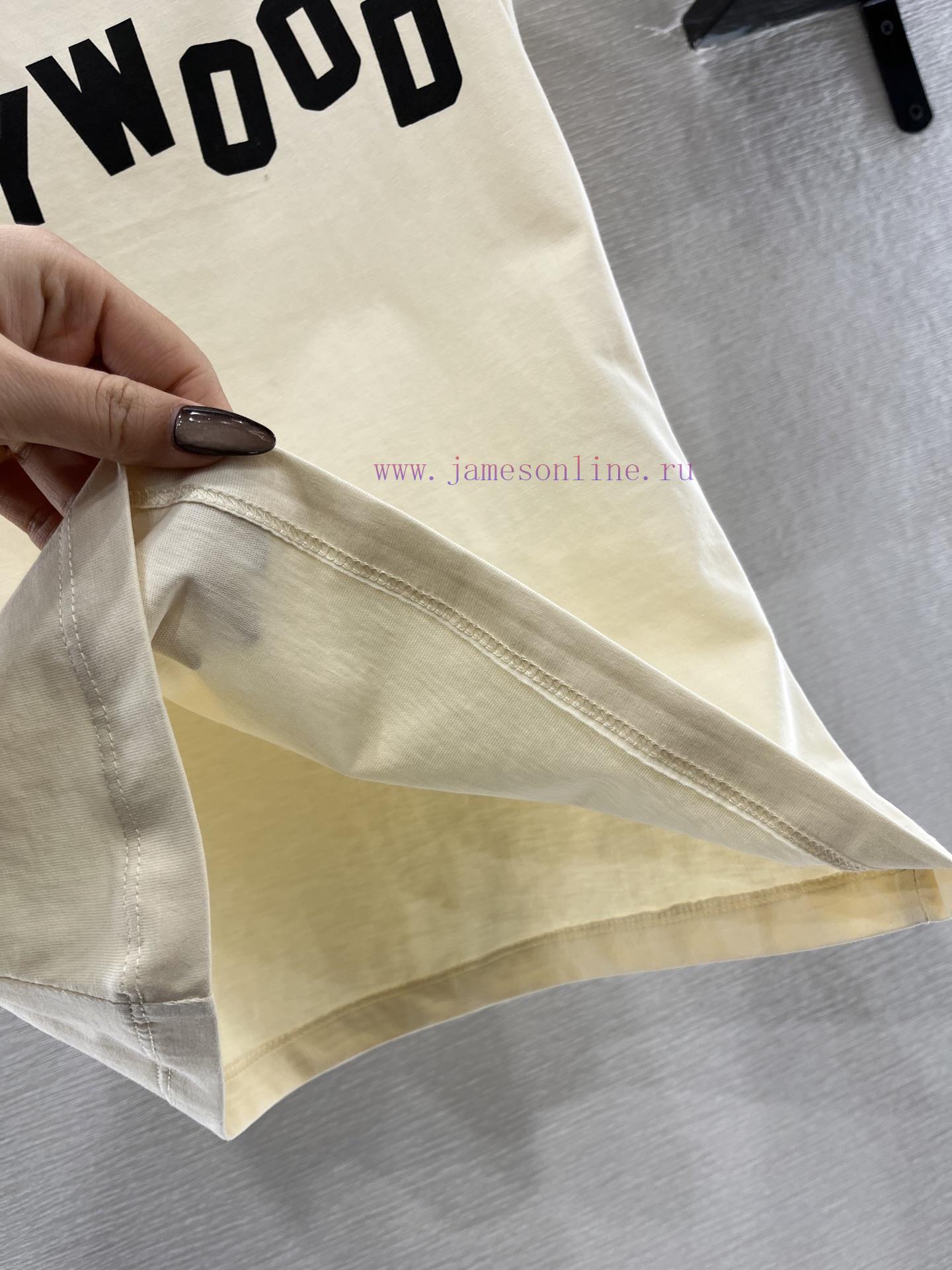 Loewe2025 New Product LaunchRound Neck Printed Letters 𝑇𝑒𝑒Customized YB Native All Cotton Mater app73pvg - Image 6