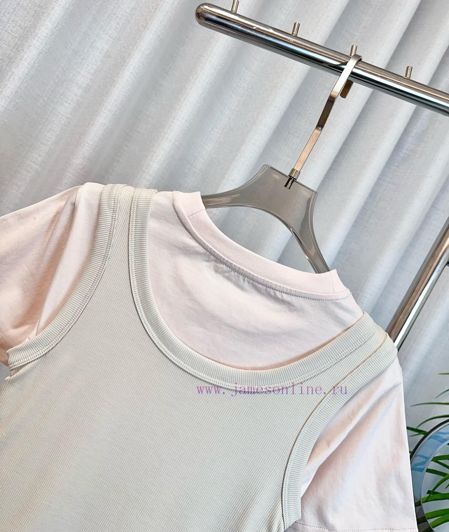 AC * E New Two-piece Set Logo T-shirt Shoulder Fixed Custom Pure Cotton Fabric Two-piece Set De o28yn2z4 - Image 6