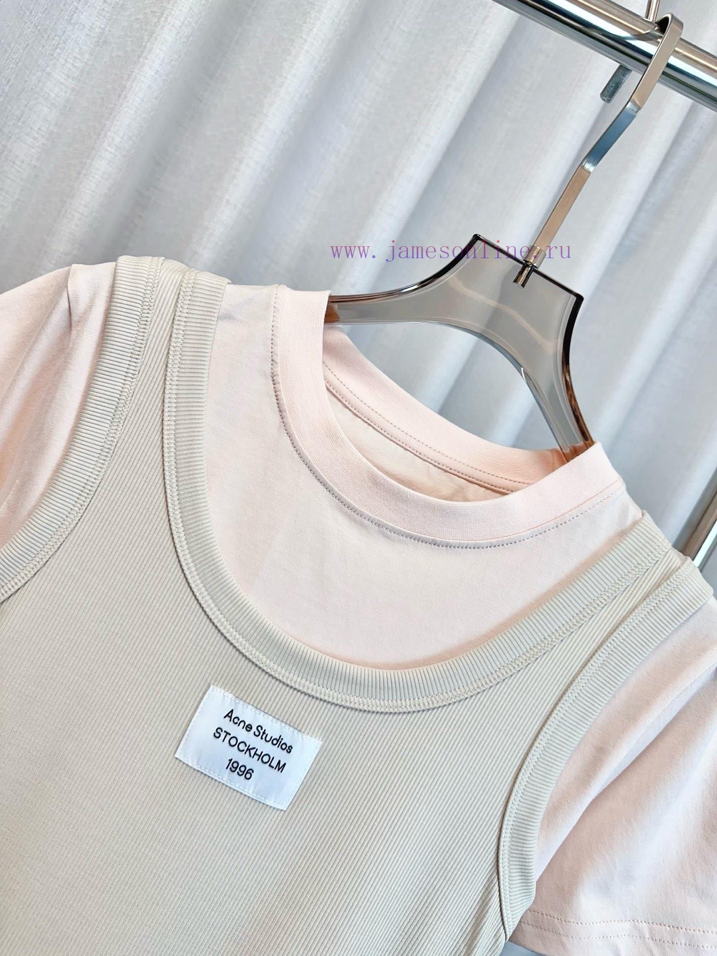 AC * E New Two-piece Set Logo T-shirt Shoulder Fixed Custom Pure Cotton Fabric Two-piece Set De o28yn2z4 - Image 8