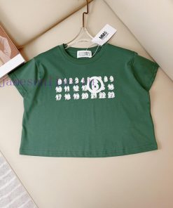 MM * New Printed Logo T-shirt Custom Pure Cotton Fabric Texture Soft And Comfortable Skin Frien aooutzmo