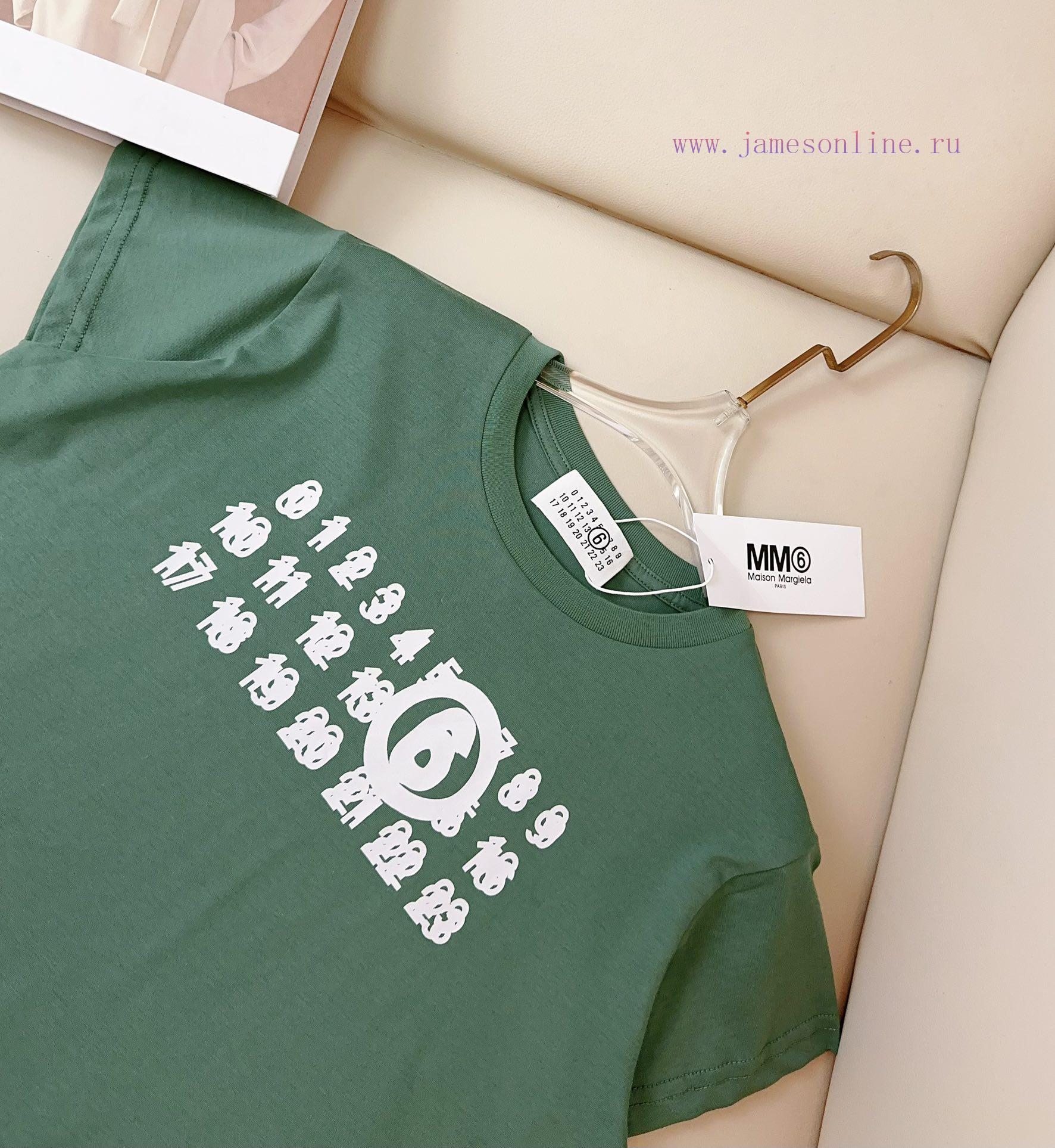 MM * New Printed Logo T-shirt Custom Pure Cotton Fabric Texture Soft And Comfortable Skin Frien aooutzmo - Image 5