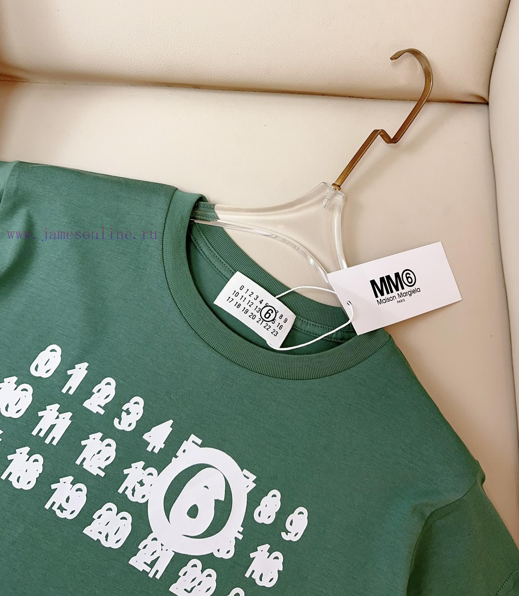 MM * New Printed Logo T-shirt Custom Pure Cotton Fabric Texture Soft And Comfortable Skin Frien aooutzmo - Image 7
