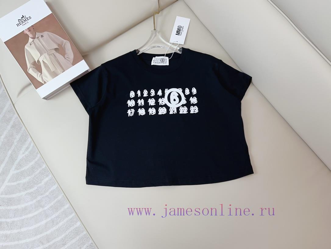 MM * New Printed Logo T-shirt Custom Pure Cotton Fabric Texture Soft And Comfortable Skin Frien vsjvial3