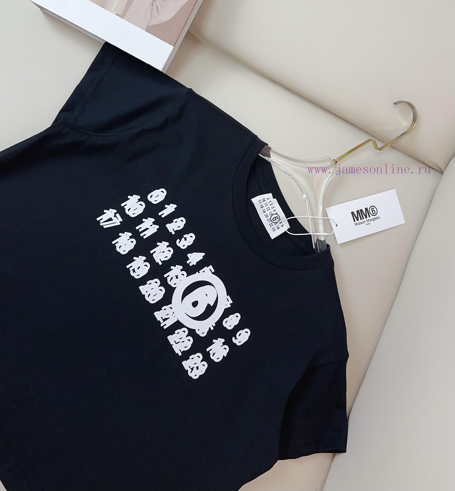 MM * New Printed Logo T-shirt Custom Pure Cotton Fabric Texture Soft And Comfortable Skin Frien vsjvial3 - Image 4