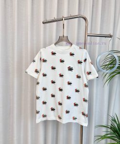 BURBE * * New Full Body Waterbird Logo T-shirt Custom Woven Pure Cotton Fabric With High Weight gpgs0vs1