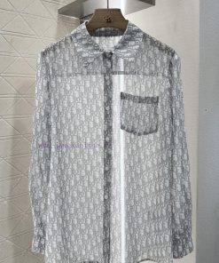 Dior 2025 New Product LaunchPrinted Silhouette Shirt Shorts SetCustomized YB Imported Twill Thi ipkw8jp2