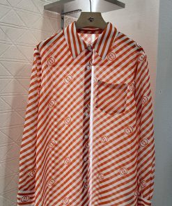 Gucci2025 New Product LaunchPrinted Shirt And Shorts SetCustomized YB Imported Twill Thick Mate hmx139ss