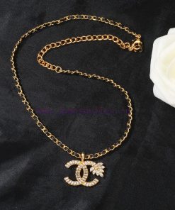 Chanel's New Lambskin Necklace Is Synchronized With The New Double C Necklace Crafted With Prec eaqjow85