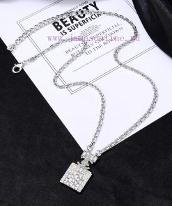 Chanel Perfume Bottle Diamond Double C Necklace A Super Perfect Fashion Element With Special De qx3x8pvm