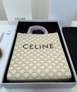 Loewe Bags CABAS MAILLON TRIOMPHE PVC And Calf Leather Small Vertical Handbag Size 28.5 X 33 X 8cm Fabric rhy27e3n