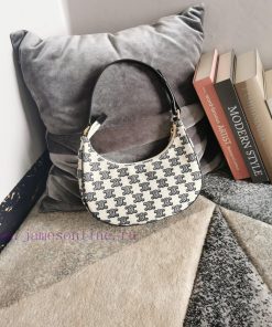 Loewe Bags AVA TRIOMPHE Embroidered Fabric Underarm Bag Size 23 X 14 X 7cm ®️ TRIOMPHE Embroidered Fabric sy9ndw05