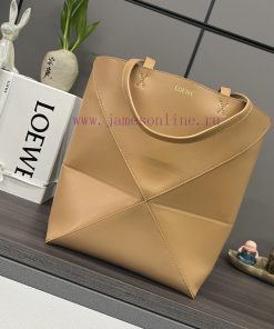 Loewe Bags . L ⊚℮ W ℮ The New Small Glossy Cowhide Puzzle Fold Tote Features The Iconic Geometric Lines Of c4csqj48