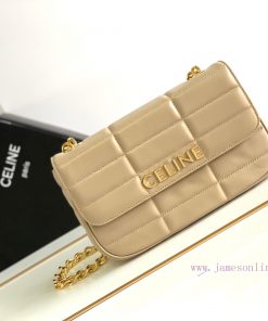 Loewe Bags CELINE New Product | MATELASS É MONOCHOME Quilted Sheepskin Leather Chain Shoulder BackpackThe dmysdsuu