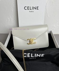 Loewe Bags TRIOMPHE Shiny Cowhide Chain WalletThis Model Can Accommodate Larger Smartphone Models Such As ncp6hbdt